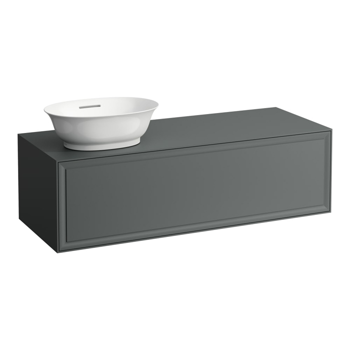 Laufen New Classic Тумба с раковиной, SX, 118х45х35см, 1 ящик, подвесная, цвет: серый