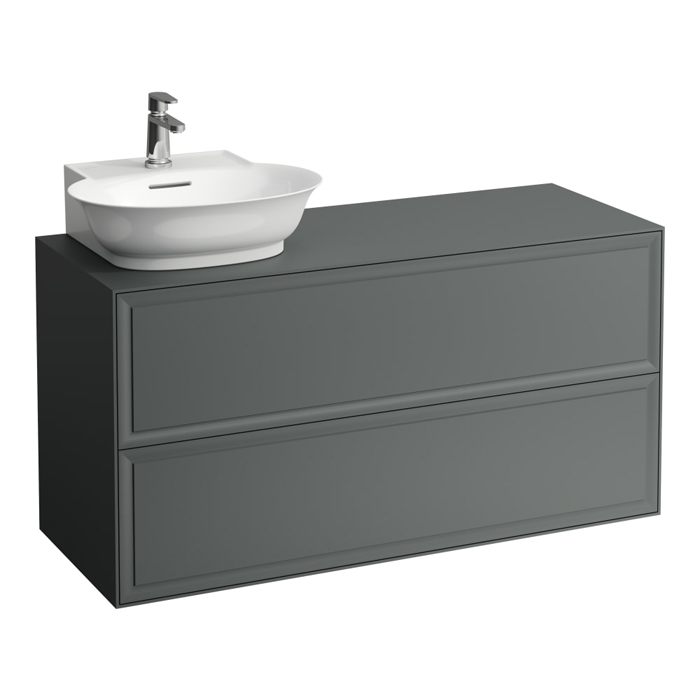 Laufen New Classic Тумба с раковиной, SX,  117.5х45.5х60см, 2 ящика, подвесная, цвет: серый