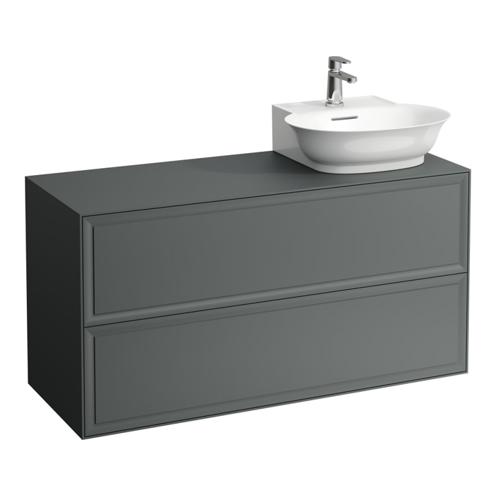 Laufen New Classic Тумба с раковиной, DX, 117.5х45.5х60см, 2 ящика, подвесная, цвет: серый