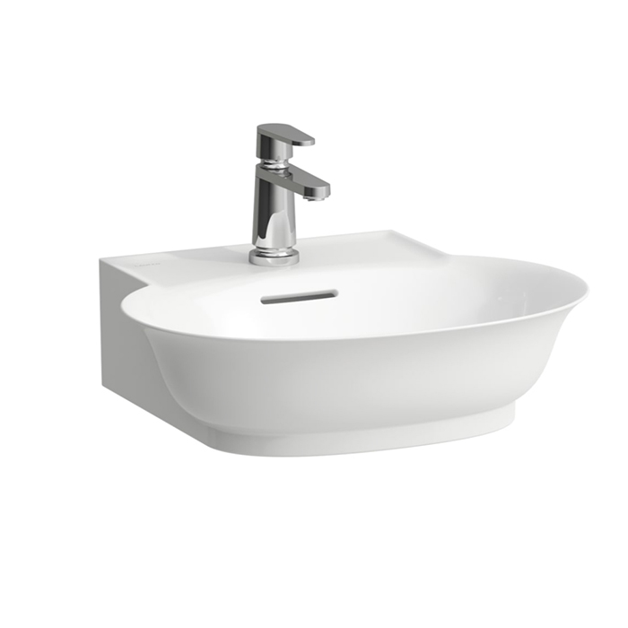 Laufen New Classic Раковина-мини 50х45х17 см, без отв., накладная, с переливом, цвет: белый матовый