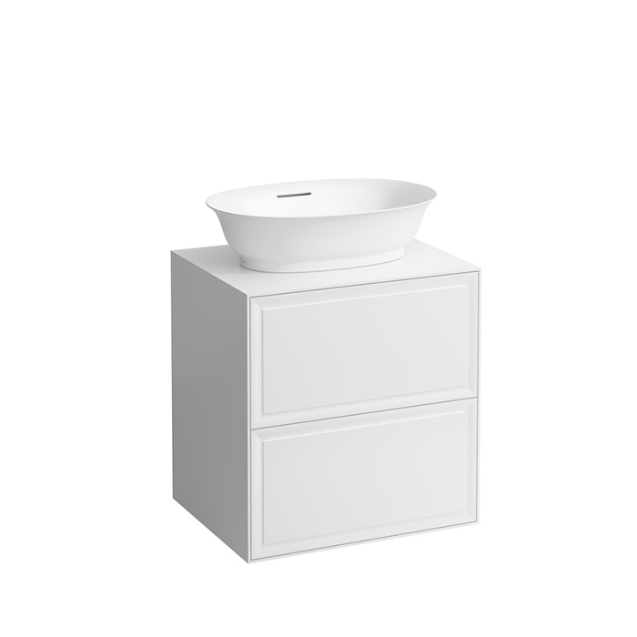 Laufen New Classic Тумба с раковиной,  57.5x45.5x60см, 2 ящика, подвесная, цвет: белый глянцевый