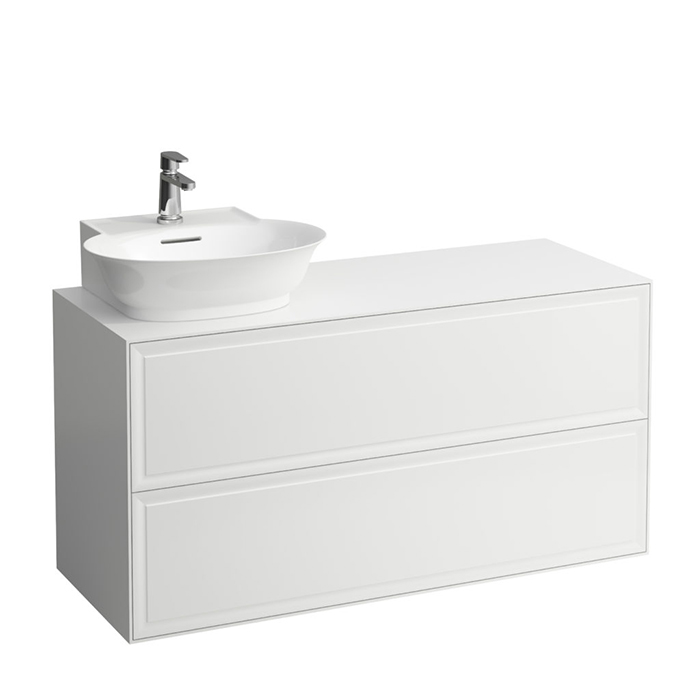 Laufen New Classic Тумба с раковиной, SX, 117.5х45.5х60см, 2 ящика, подвесная, цвет: белый глянцевый
