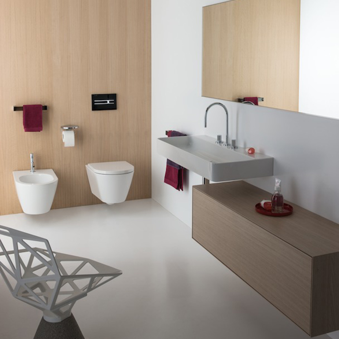Laufen Kartell Биде подвесное 54.5х37х29см с 1 отв. под смеситель, без боковых отв, цвет: белый матовый