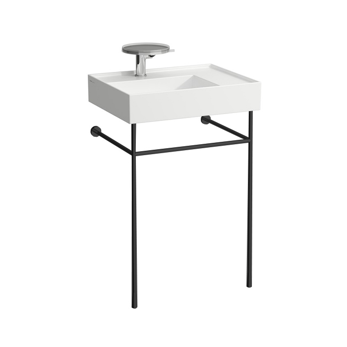 Laufen Kartell Консоль 53.5х44х79см, с раковиной на 1 отв,, напольная, покрытие LCC, цвет: черный матовый