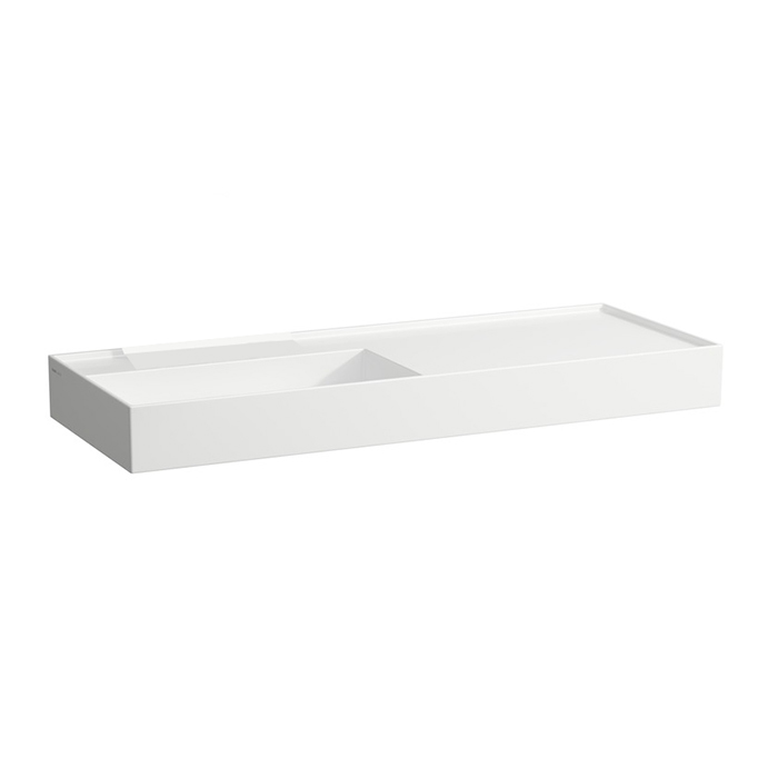 Laufen Kartell Раковина 120х46х12 см, без отв., без перелива, цвет: белый