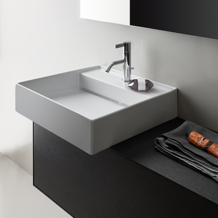 Laufen Kartell Раковина 46х46х12 см, 1 отв., без перелива, покрытие LCC, цвет: белый