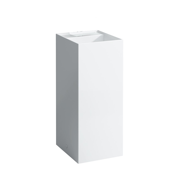Laufen Kartell Раковина 37.5х43.5х90 см, без отв., напольная, без перелива, покрытие LCC, цвет: белый