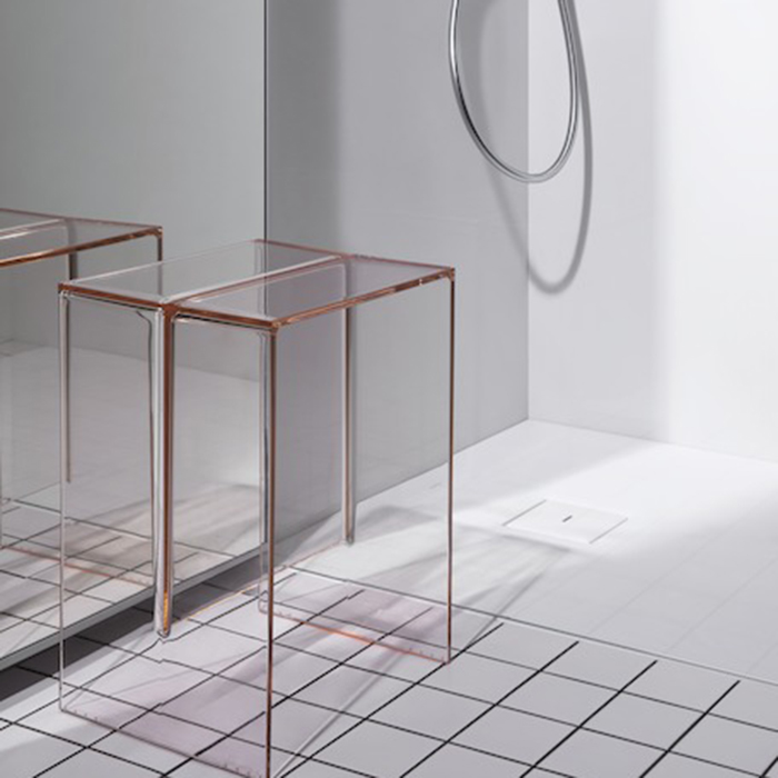 Laufen Kartell Табурет, 33х28х46.5см, пластик, напольный, цвет: пудровый розовый