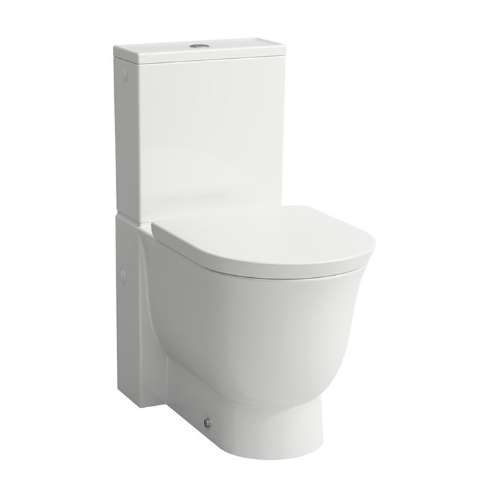Laufen New Classic Унитаз моноблок безободковый 70х37х43см, выпуск универсальный, цвет: белый LCC, с покрытием LAUFEN