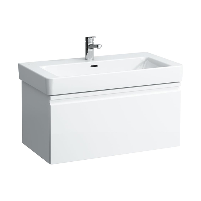 Laufen Pro S Тумба с раковиной 81х45х39см., подвесная, 1 выдвижной ящик, 1 внутренний ящик с органайзером, цвет: белый матовый