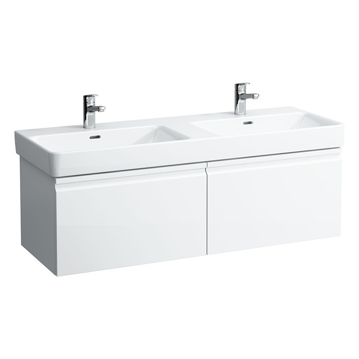 Laufen Pro S Тумба под раковину 115.9x45x39см., подвесная, 2 выдвижной ящик, 2 внутренний ящик с органайзером, цвет: белый матовый