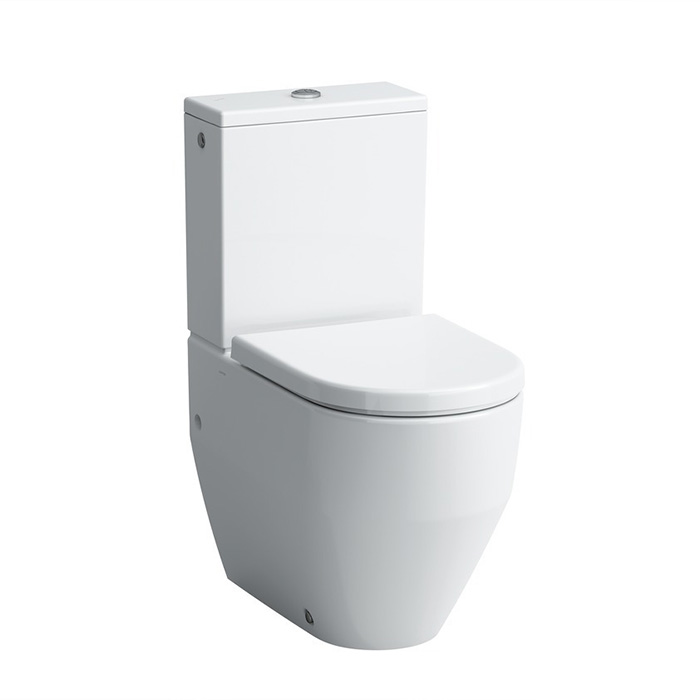 Laufen Pro Унитаз моноблок приставной комбинированный 65х36х44см, подвод снизу, подвод сбоку, цвет: белый