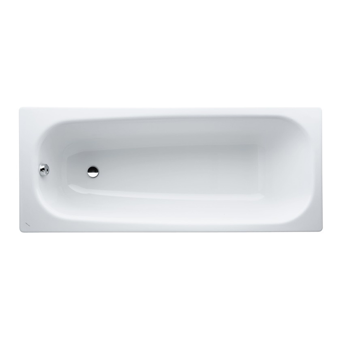 Laufen Pro Ванна встраиваемая, 170x70см., эмалированная сталь (3,5 мм), шумоизоляционное покрытие, с отверстиями для ручек, цвет: белый