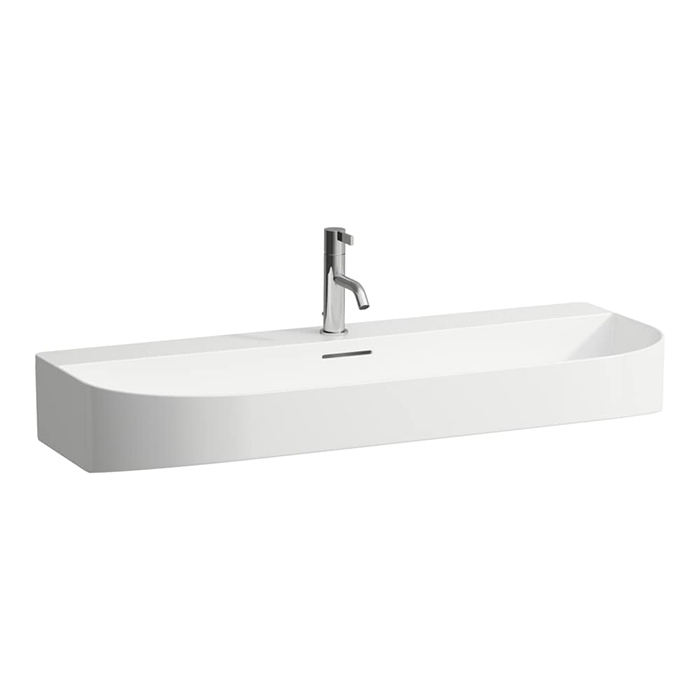 Laufen Sonar Раковина 100x42x14см., накладная, 1 отв., цвет: белый