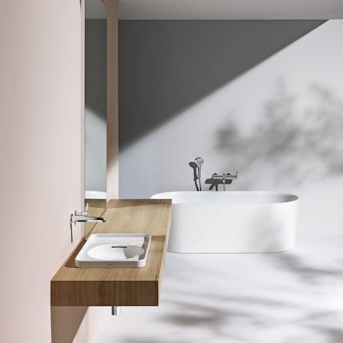 Laufen VAL Раковина 55х36х11.5 см, без отв., покрытие LCC, цвет: белый