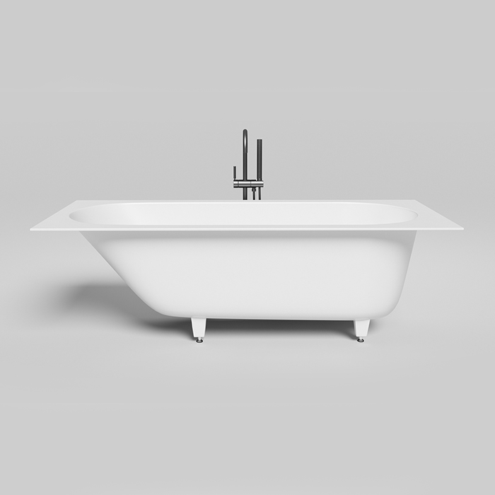 LOFO by Salini Ванна встраиваемая 180х80см, овальная чаша, материал: Solid Surface, цвет: белый матовый