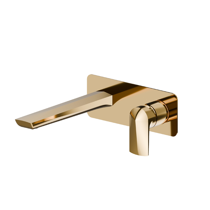 Newform Delta Zero Смеситель для раковины, встраиваемый, внешняя часть, цвет: PVD glossy gold