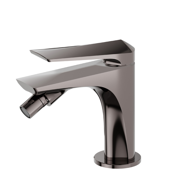 Newform Delta Zero Смеситель для биде, 1 отв., цвет: PVD gun metal