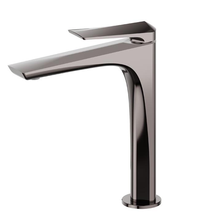 Newform Delta Zero Смеситель для раковины, 1 отв., средний, цвет: PVD gun metal