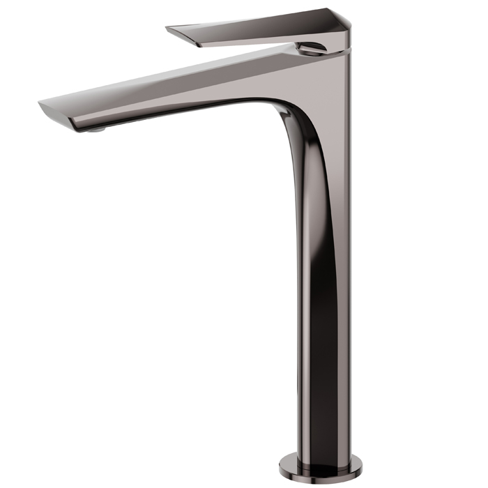 Newform Delta Zero Смеситель для раковины, 1 отв., высокий, цвет: PVD gun metal