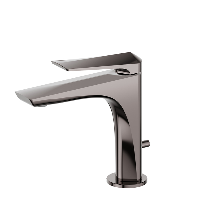 Newform Delta Zero Смеситель для раковины, 1 отв., с донным клапаном, цвет: PVD gun metal