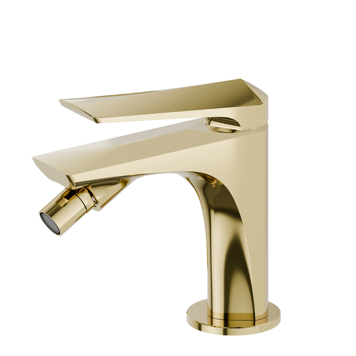 Newform Delta Zero Смеситель для биде, 1 отв., цвет: PVD glossy gold