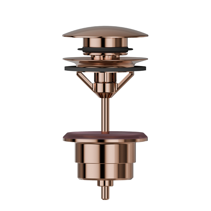 Newform Донный клапан "клик-клак", цвет: PVD copper bronze