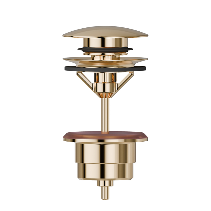 Newform Донный клапан "клик-клак", цвет: PVD glossy gold