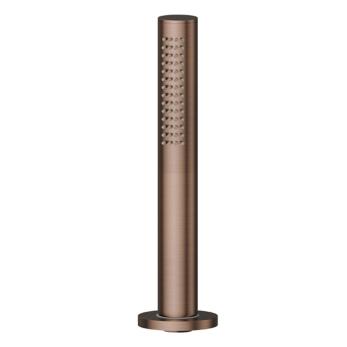 Newform Haka Душевой гарнитур: ручной душ со шлангом, на борт ванны, цвет: PVD brushed copper bronze