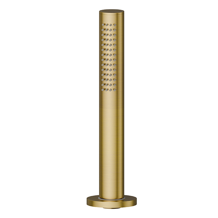 Newform Haka Душевой гарнитур: ручной душ со шлангом, на борт ванны, цвет: PVD brushed gold