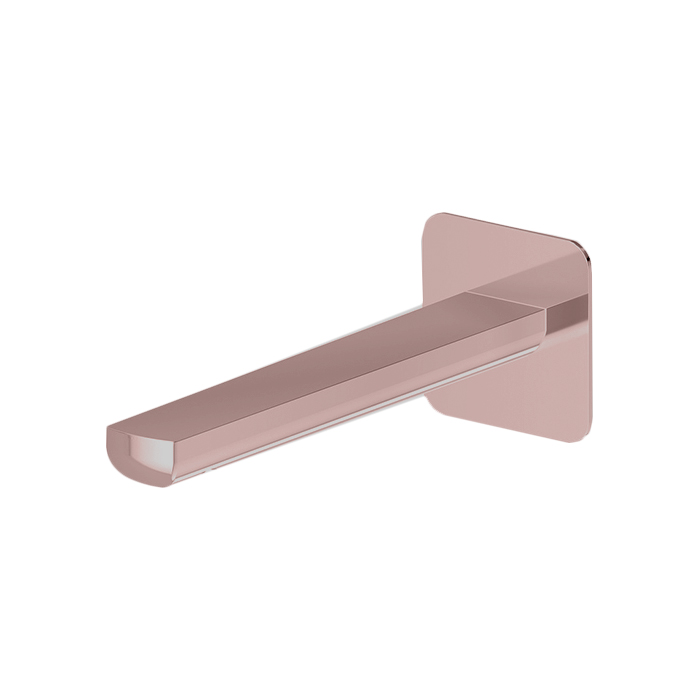 Newform Haka Излив для раковины 18.9см., настенный, с подключением на 1/2”, цвет: PVD brushed copper bronze