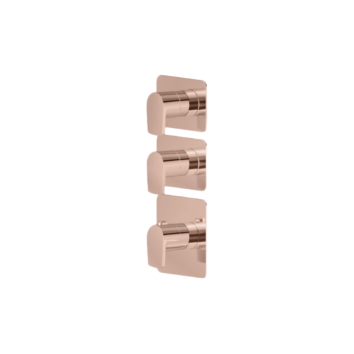 Newform Haka Смеситель для душа, термостатический, на 2 источника, цвет: PVD brushed copper bronze