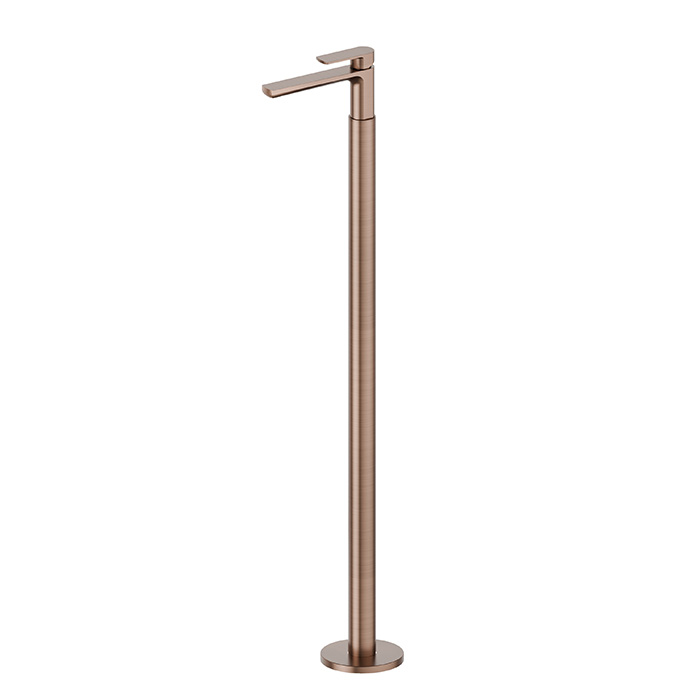 Newform Haka Смеситель для раковины, напольный, цвет: PVD brushed copper bronze
