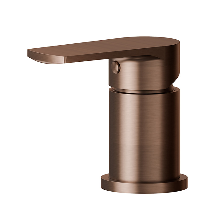 Newform Haka Смеситель на борт ванны, 1 отв., на 1 поток, цвет: PVD brushed copper bronze