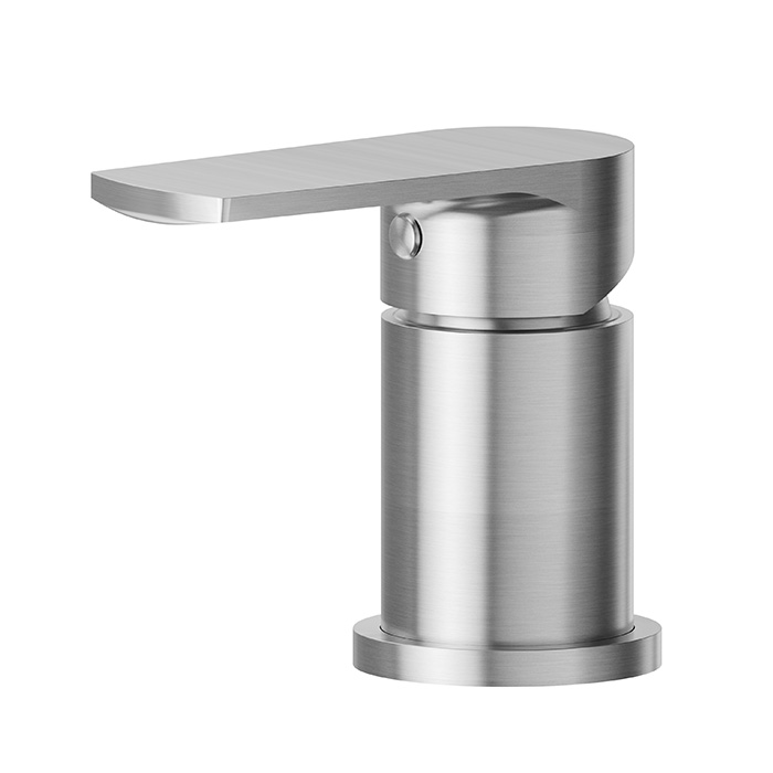 Newform Haka Смеситель на борт ванны, 1 отв., на 1 поток, цвет: PVD brushed stainless steel