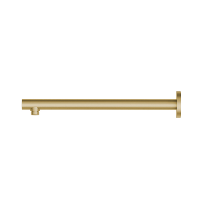Newform Head Showers Душевой кронштейн 35см, настенный, закругленный, цвет: PVD brushed gold