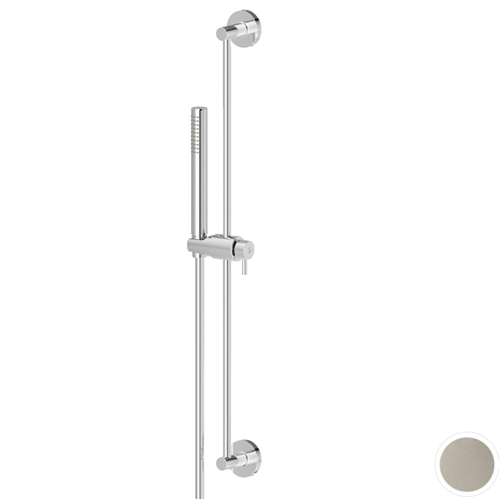 Newform Shower set Душевой гарнитур: штанга, ручной душ из латуни, шланг 150 см, цвет: titanium satin
