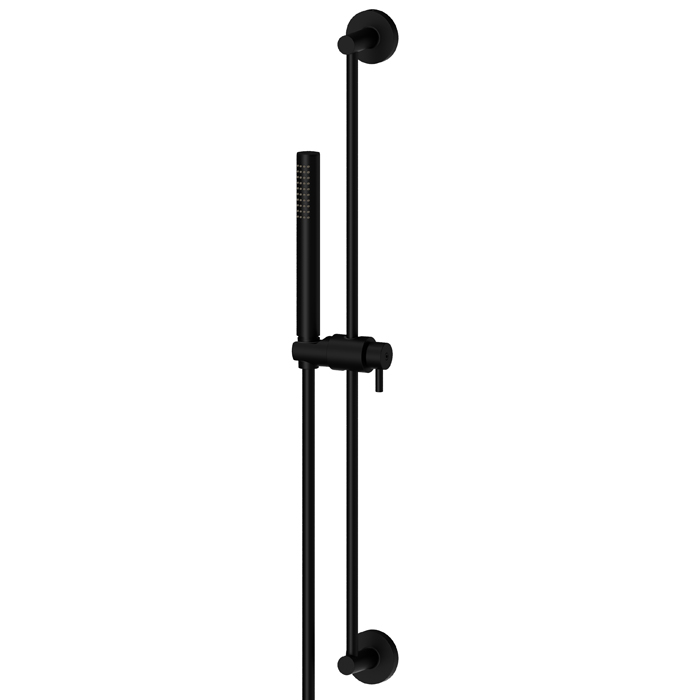 Newform Shower set Душевой гарнитур: штанга, ручной душ из латуни, шланг 150 см, цвет: flexible черный матовый