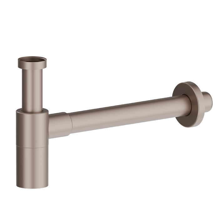 Newform Сифон для раковины, регулируемый по высоте D=32 мм - длина=300 мм, цвет: copper glossy