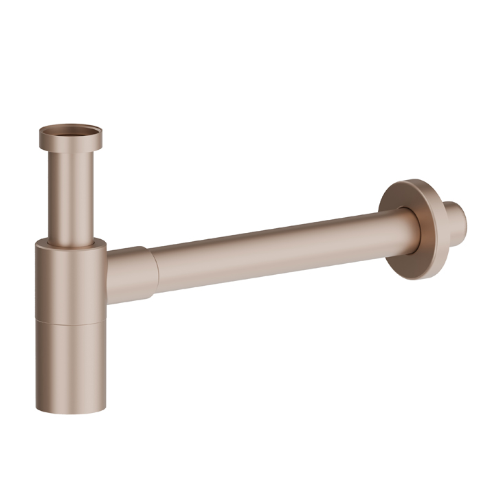 Newform Сифон для раковины, регулируемый по высоте D=32 мм - длина=300 мм, цвет: copper satin