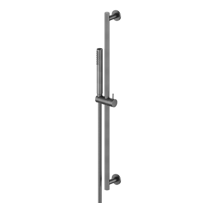 Newform X-Steel 316 Душевой гарнитур: штанга, ручной душ, шланг 150 см, цвет: PVD brushed gun meta