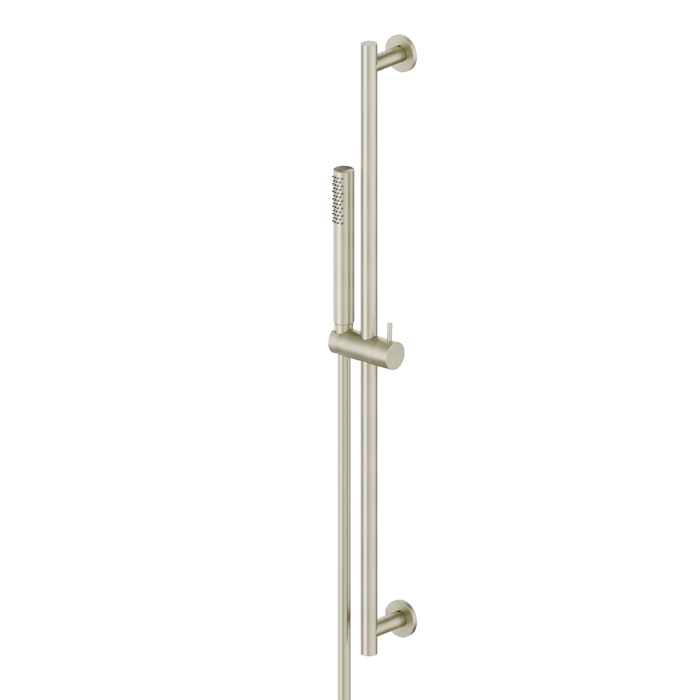 Newform X-Steel 316 Душевой гарнитур: штанга, ручной душ, шланг 150 см, цвет: PVD brushed pale gold
