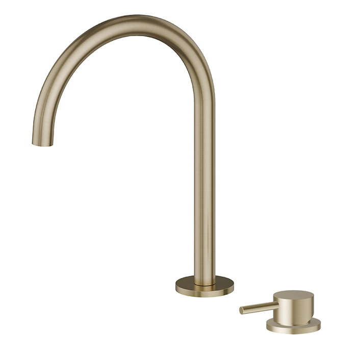 Newform X-Steel 316 Смеситель для раковины, цвет: PVD brushed pale gold