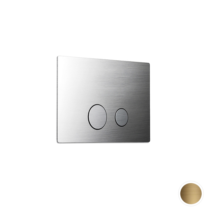 Newform X-Steel 316 Панель смыва, совместимая с Geberit Sigma 8 и Sigma 12, цвет: PVD brushed gold