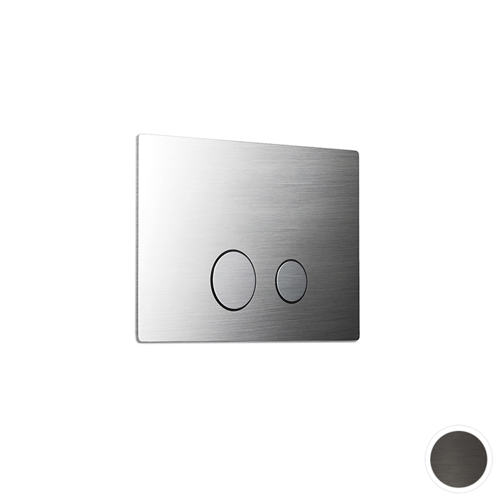 Newform X-Steel 316 Панель смыва, совместимая с Geberit Sigma 8 и Sigma 12, цвет: PVD brushed gun metal