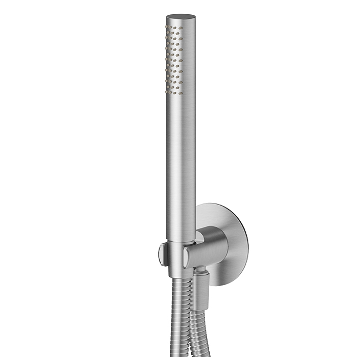 Newform X-STEEL 316 Ручной душ, кронштейн-уголок 1/2", шланг: 150 см, цвет: нержавеющая сталь