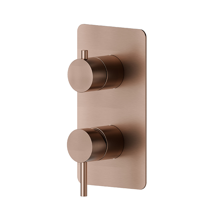 Newform  X-STEEL 316 Смеситель для душа, с переключателем, на 2 выхода, цвет: PVD Br. Copper Bronze
