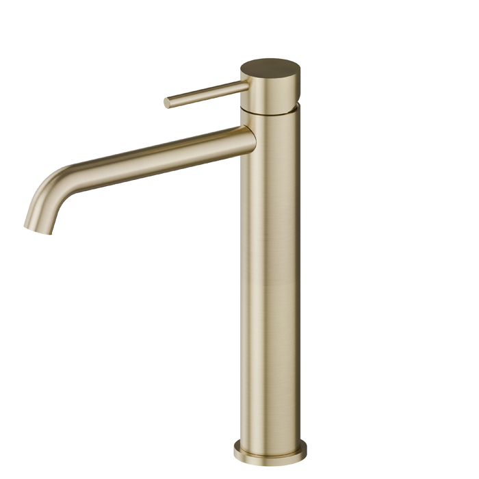 Newform X-Steel 316 Смеситель для раковины, 1 отв., средний, цвет: PVD brushed pale gold