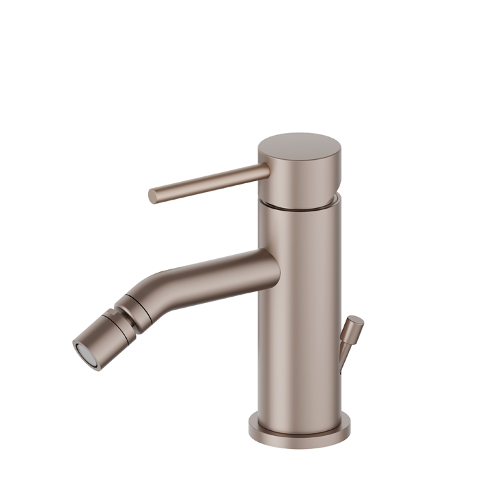 Newform XT Смеситель для биде, 1 отв., с донным клапаном, цвет: copper glossy