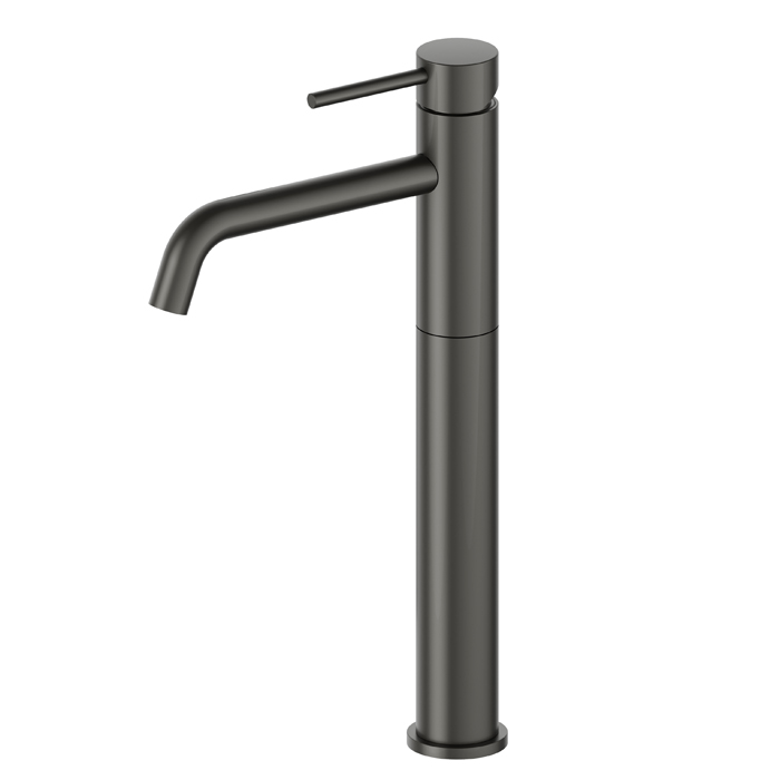Newform XT Смеситель для раковины, 1 отв., высокий, длинный излив, цвет: carbon satin